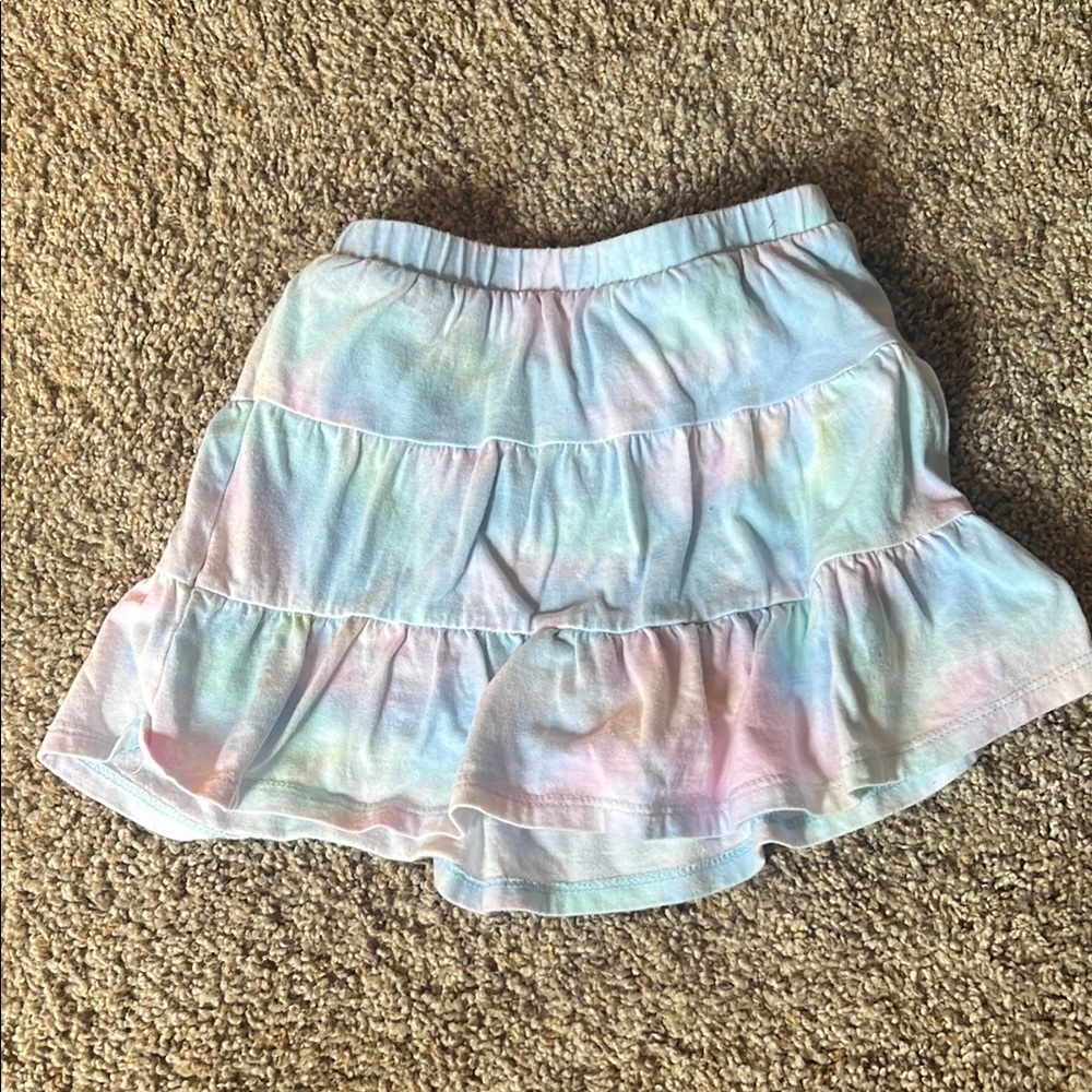 Cartwheel Scooter Pastel Tie Dye Skirt